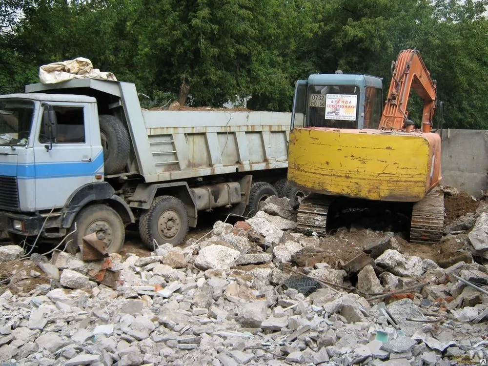 Вывоз бетонного боя и утилизация в Троицке в октябре